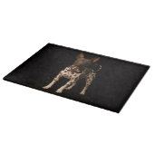 Black 4 Luxe Glass cutting board Hairless Terrier Snijplank (Hoek)
