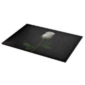 Black 4 Luxe Glass cutting board Pure White Rose Snijplank (Hoek)