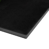 Black 4 Luxe Glass cutting board Velvet Red Rose Snijplank (Hoek)