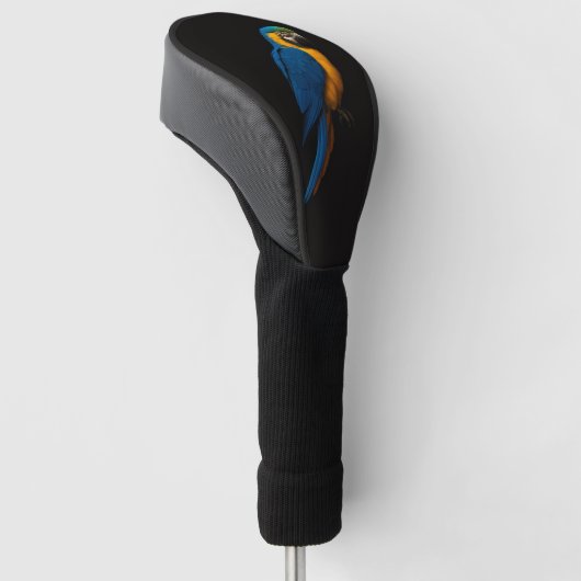 Black 4 Luxe Golf Driver Cover, Blue Yellow Macaw Golfheadcover (Schuin)