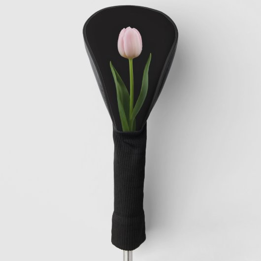 Black 4 Luxe Golf Driver Cover, Blush Pink Tulip Golfheadcover (Voorkant)