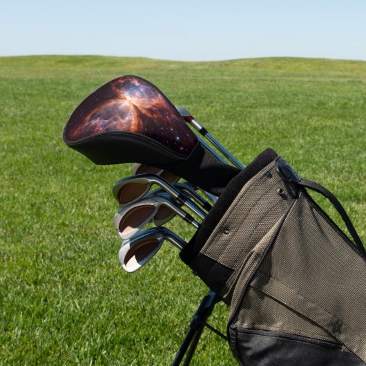 Black 4 Luxe Golf Driver Cover, Butterfly Nebula Golfheadcover (Insitu)