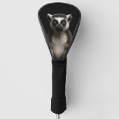 Black 4 Luxe Golf Driver Cover, Gentle Lemur Golfheadcover (Voorkant)