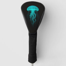 Black 4 Luxe Golf Driver Cover, Green Jellyfish Golfheadcover