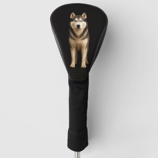 Black 4 Luxe Golf Driver Cover, Icy Elite Husky Golfheadcover (Voorkant)