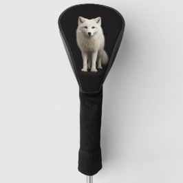 Black 4 Luxe Golf Driver Cover, Ivory Arctic Fox Golfheadcover