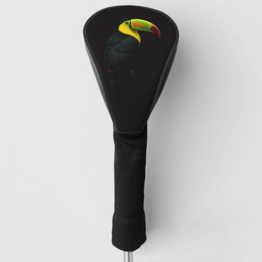 Black 4 Luxe Golf Driver Cover, Keel Billed Tucan Golfheadcover (Voorkant)