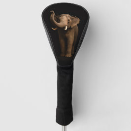 Black 4 Luxe Golf Driver Cover, Mighty Elephant Golfheadcover