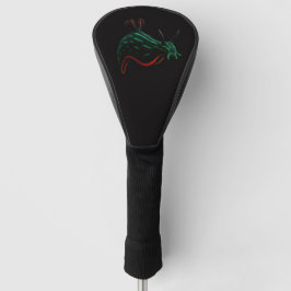 Black 4 Luxe Golf Driver Cover, Neon Sea Slug Golfheadcover