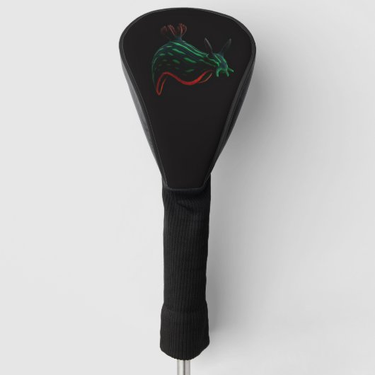 Black 4 Luxe Golf Driver Cover, Neon Sea Slug Golfheadcover (Voorkant)