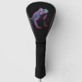 Black 4 Luxe Golf Driver Cover, Pink Iguana Golfheadcover (Voorkant)