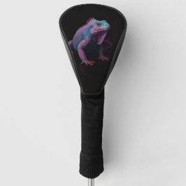 Black 4 Luxe Golf Driver Cover, Pink Iguana Golfheadcover
