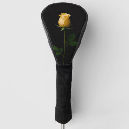 Black 4 Luxe Golf Driver Cover, Sunlit Yellow Rose Golfheadcover
