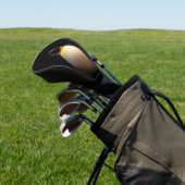 Black 4 Luxe Golf Driver Hoesje, Keizerspinguïn Golfheadcover (Insitu)