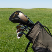 Black 4 Luxe Golf Driver Hoesje, Rockhopper Pengui Golfheadcover (Insitu)