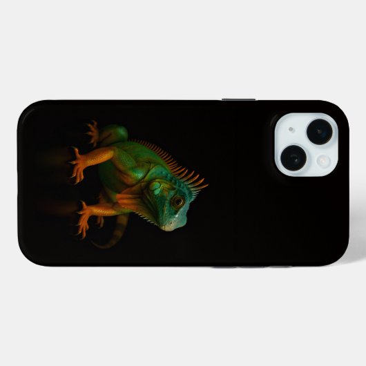 Black 4 Luxe, Green Iguana Case-Mate iPhone Case (Achterkant (horizontaal))