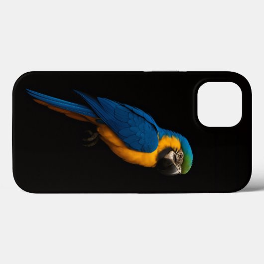Black 4 Luxe iPhone 13, Blue Yellow Macaw Case-Mate iPhone Case (Achterkant (horizontaal))