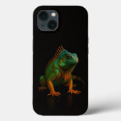 Black 4 Luxe iPhone 13 case, Green Iguana Case-Mate iPhone Case (Achterkant)