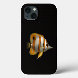 Black 4 Luxe iPhone 13 case, Reef Butterflyfish Case-Mate iPhone Case