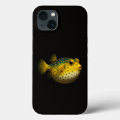 Black 4 Luxe iPhone 13 case, Yellow Putterfish Case-Mate iPhone Case (Achterkant)