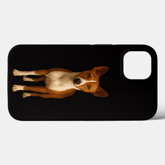Black 4 Luxe iPhone 13, Classy Basenji Dog Case-Mate iPhone Case (Achterkant (horizontaal))
