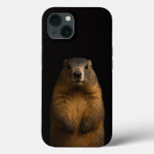 Black 4 Luxe iPhone 13, Fluffy Marmot Case-Mate iPhone Case (Achterkant)