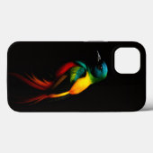 Black 4 Luxe iPhone 13, Rainbow-Tail Tropical Bird Case-Mate iPhone Case (Achterkant (horizontaal))