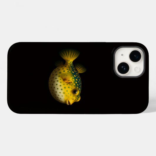 Black 4 Luxe iPhone 14 Case-Mate, Putterfish Case-Mate iPhone Case (Achterkant (horizontaal))