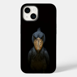 Black 4 Luxe iPhone 14 Case-Mate, Shoebill Bird Case-Mate iPhone 14 Hoesje