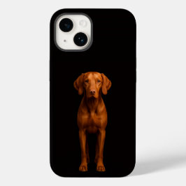 Black 4 Luxe iPhone 14 Mate, Agile Vizsla Dog Case-Mate iPhone 14 Hoesje