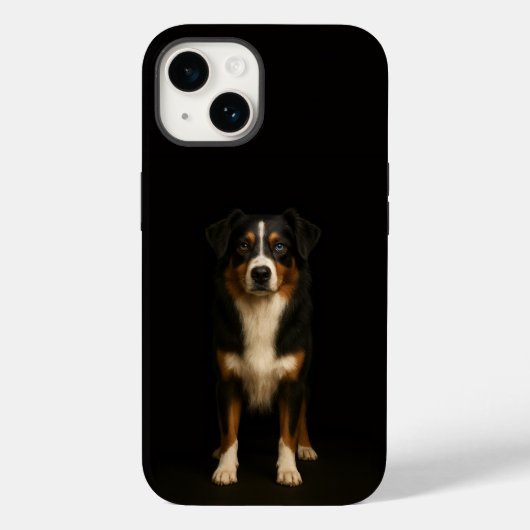 Black 4 Luxe iPhone 14 Mate, Aussie Shepherd Case-Mate iPhone Case (Achterkant)
