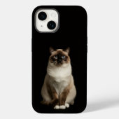 Black 4 Luxe iPhone 14 Mate, Birmanese Cat Case-Mate iPhone Case (Achterkant)