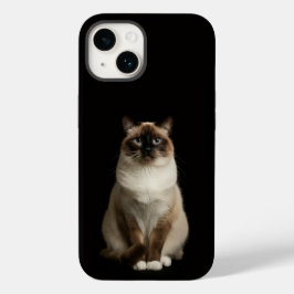 Black 4 Luxe iPhone 14 Mate, Birmanese Cat Case-Mate iPhone 14 Hoesje