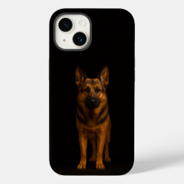 Black 4 Luxe iPhone 14 Mate, German Shepherd Case-Mate iPhone 14 Hoesje