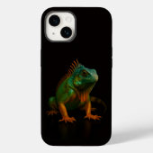Black 4 Luxe iPhone 14 Mate, Green Iguana Case-Mate iPhone Case (Achterkant)