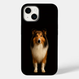 Black 4 Luxe iPhone 14 Mate, Loyal Collie Case-Mate iPhone 14 Hoesje