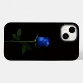 Black 4 Luxe iPhone 14 Mate, Midnight Blue Rose Case-Mate iPhone Case (Achterkant (horizontaal))