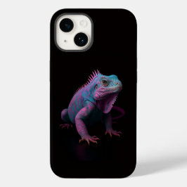 Black 4 Luxe iPhone 14 Mate, Pink Iguana Case-Mate iPhone 14 Hoesje