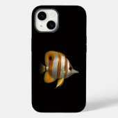 Black 4 Luxe iPhone 14 Mate, Reef Butterflyfish Case-Mate iPhone Case (Achterkant)
