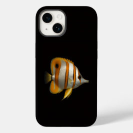 Black 4 Luxe iPhone 14 Mate, Reef Butterflyfish Case-Mate iPhone 14 Hoesje