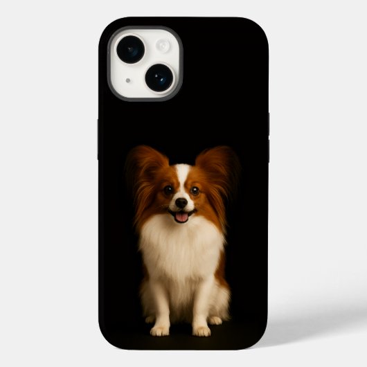 Black 4 Luxe iPhone 14 Mate, Refined Papillon Case-Mate iPhone Case (Achterkant)