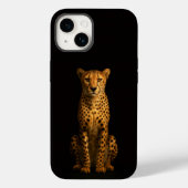 Black 4 Luxe iPhone 14 Mate, Sleek Cheetah Case-Mate iPhone Case (Achterkant)