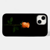 Black 4 Luxe iPhone 14 Mate, Sunset Orange Rose Case-Mate iPhone Case (Achterkant (horizontaal))