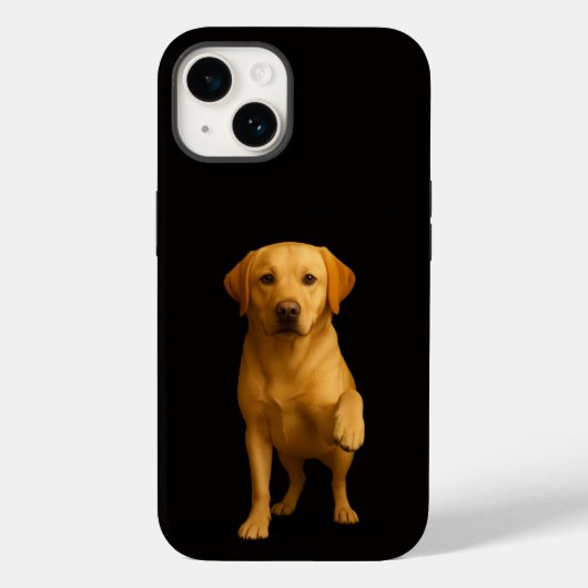 Black 4 Luxe iPhone 14 Mate, Tender Labrador Case-Mate iPhone Case (Achterkant)