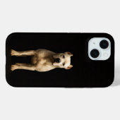 Black 4 Luxe iPhone 15 Case, Bold Dogo Argentino Case-Mate iPhone Case (Achterkant (horizontaal))