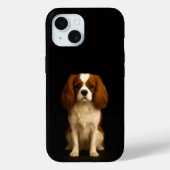 Black 4 Luxe iPhone 15 Case, Cavalier Spaniel Case-Mate iPhone Case (Achterkant)