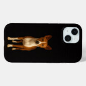 Black 4 Luxe iPhone 15 Case, Classy Basenji Dog Case-Mate iPhone Case (Achterkant (horizontaal))