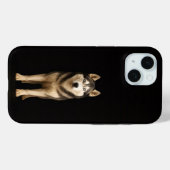 Black 4 Luxe iPhone 15 Case, Icy Elite Husky Case-Mate iPhone Case (Achterkant (horizontaal))