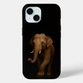 Black 4 Luxe iPhone 15 Case, Indian Elephant Case-Mate iPhone Case (Achterkant)