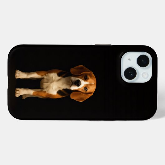 Black 4 Luxe iPhone 15 Case, Kind Beagle Case-Mate iPhone Case (Achterkant (horizontaal))